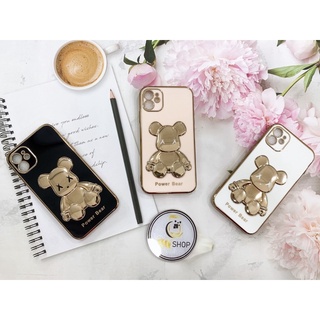 Ốp lưng in nổi hình gấu bearbrick 3d cho iphone 6plus, 7plus, xsmax, 11promax, 12promax, 13promax