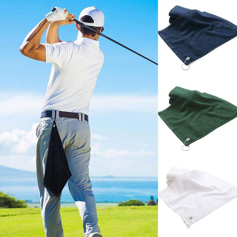 Khăn Lau Gậy Đánh Golf Kèm Móc Kích Thước 32 * 40cm Tiện Dụng
