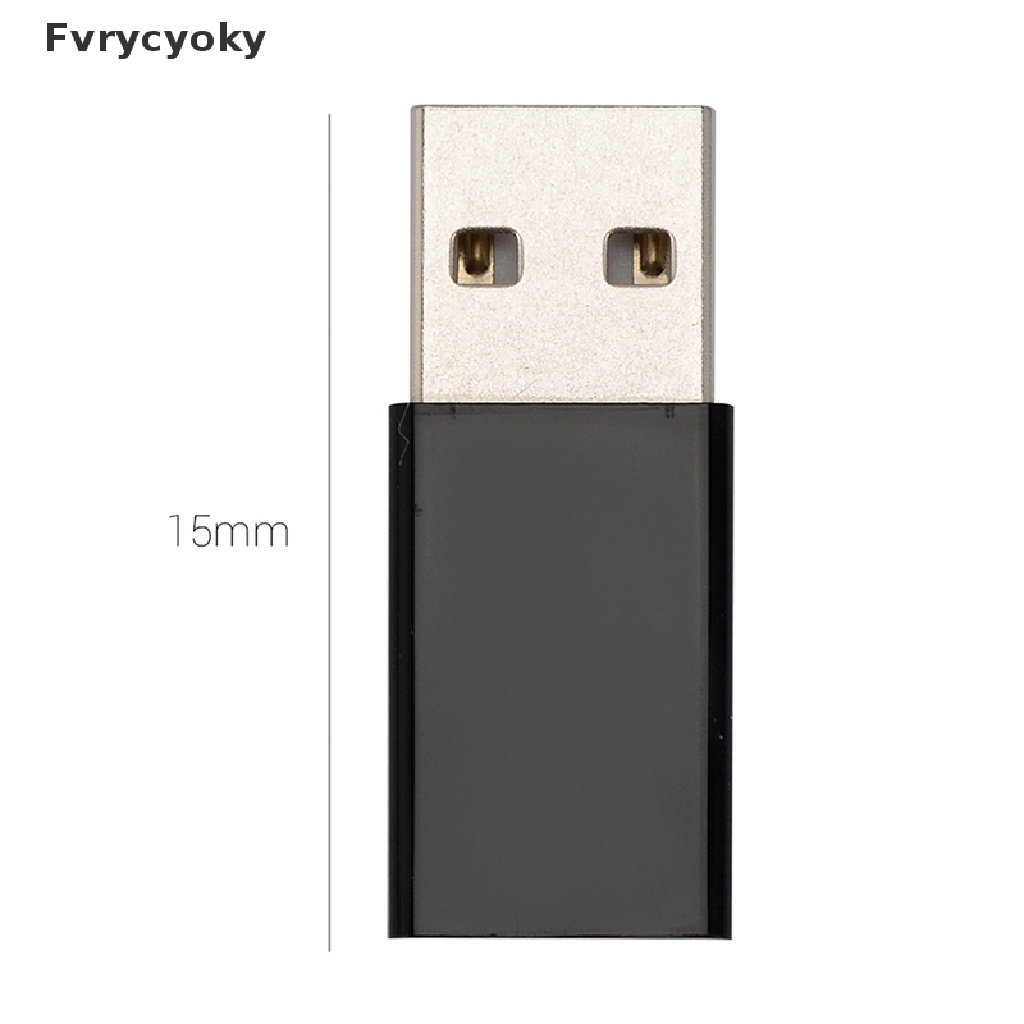 Fvrycyoky USB A Male To USB Type C Female Connector 2.0 Charging Data Converter Adapter VN