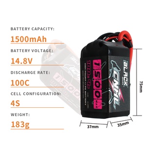 Pin lipo cnhl 4s 1500mah 100c hàng chất chính hãng
