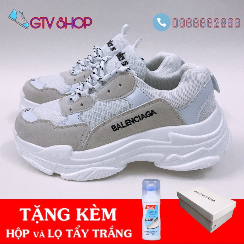 [FULL BOX+TẶNG LỌ TẨY TRẮNG] Giày thể thao sneaker Ulzzang Triple s size 36-43.      . | BigBuy360 - bigbuy360.vn