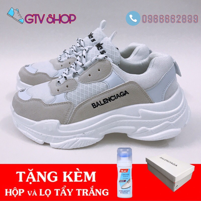 Giày thể thao nam nữ sneaker Ulzzang Triple s, size 36-43.      .