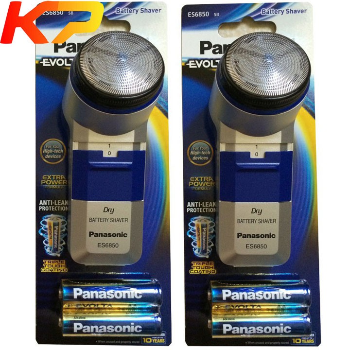 Máy cạo râu Panasonic ES6850  kèm 2 viên AA EVOLTA