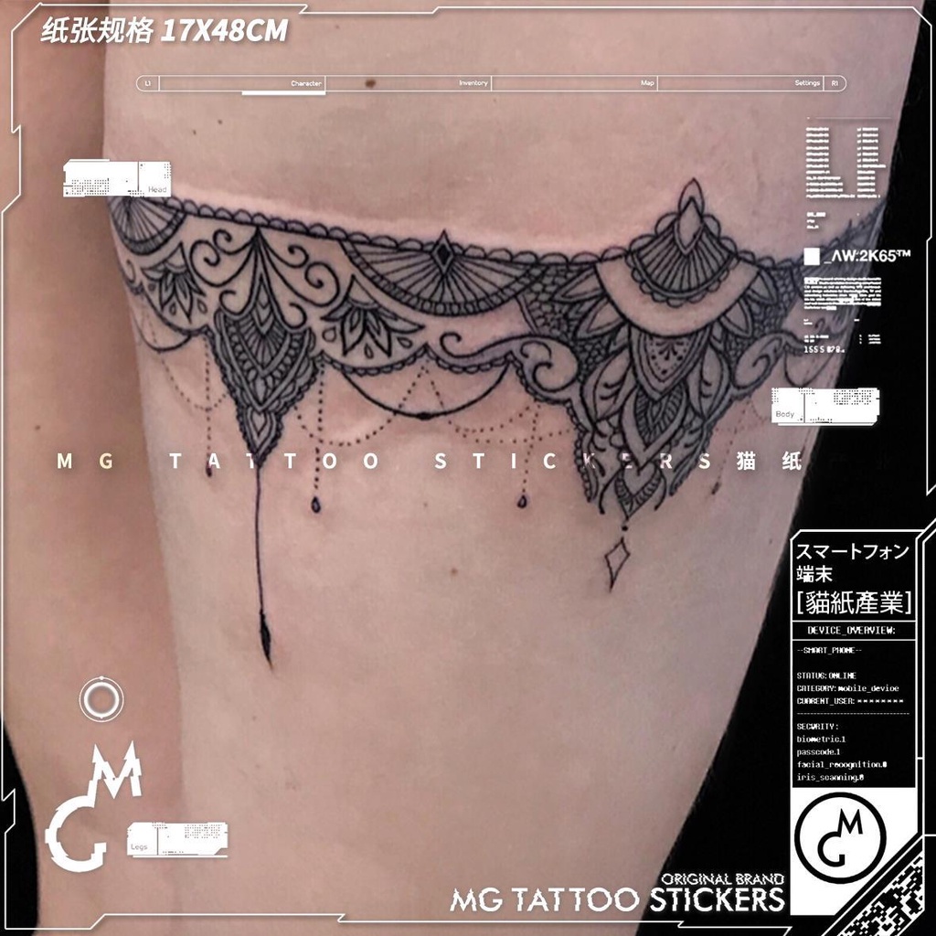 Hình xăm dán tạm thời chống nước quyến rũ cho nữ