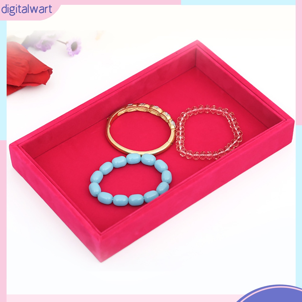 Khay đựng trang sức bằng vải nhung thời trang sang trọng