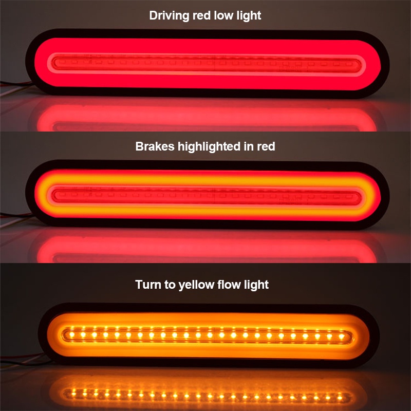 Đèn LED Tín Hiệu Hai Màu Sắc Gắn Đuôi Xe Hơi 12V-24V 100 LED