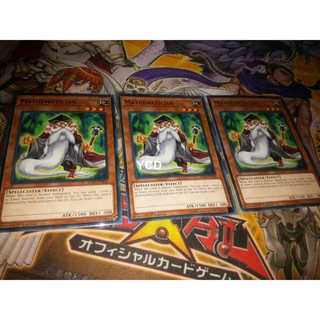 Thẻ bài yugioh chính hãng Set  3 card Mathematician – Common