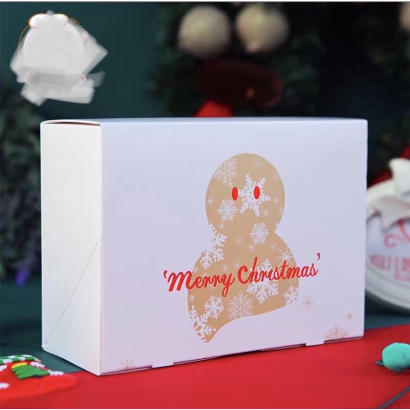 Hộp bìa giáng sinh noel chữ nhật nhiều loại