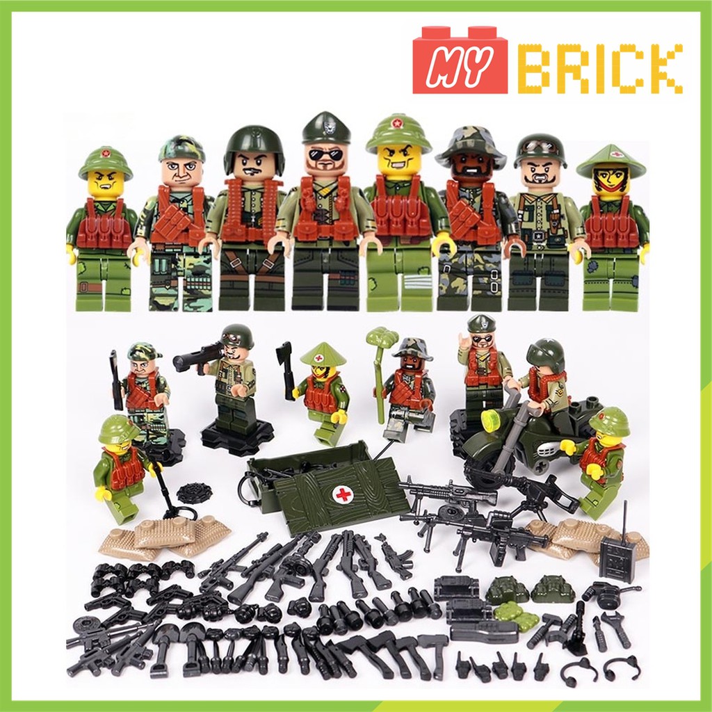 Combo 8 nhân vật lego Chiến tranh Việt Nam - MR2016