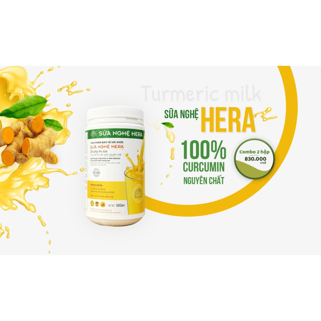 SỮA NGHỆ HERA 500gram | HỖ TRỢ ĐIỀU TRỊ ĐAU DẠ DÀY, TÁ TRÀNG, Tốt cho phụ nữ sau sinh và làm đẹp da | BigBuy360 - bigbuy360.vn