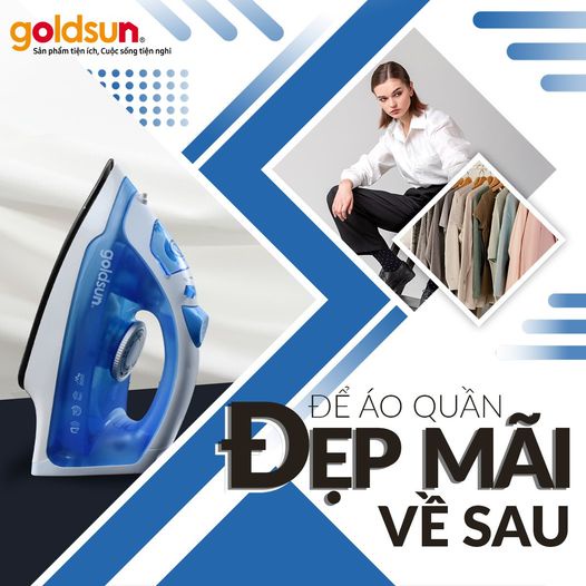 Bàn là hơi nước cầm tay Goldsun GIR2301 - Hàng Chính Hãng - Bảo Hành 12 Tháng, lỗi đổi mới trong 7 ngày