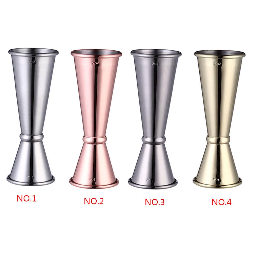 1 Cốc Đong Hai Lớp Bằng Thép Không Gỉ Dùng Pha Chế Cocktail