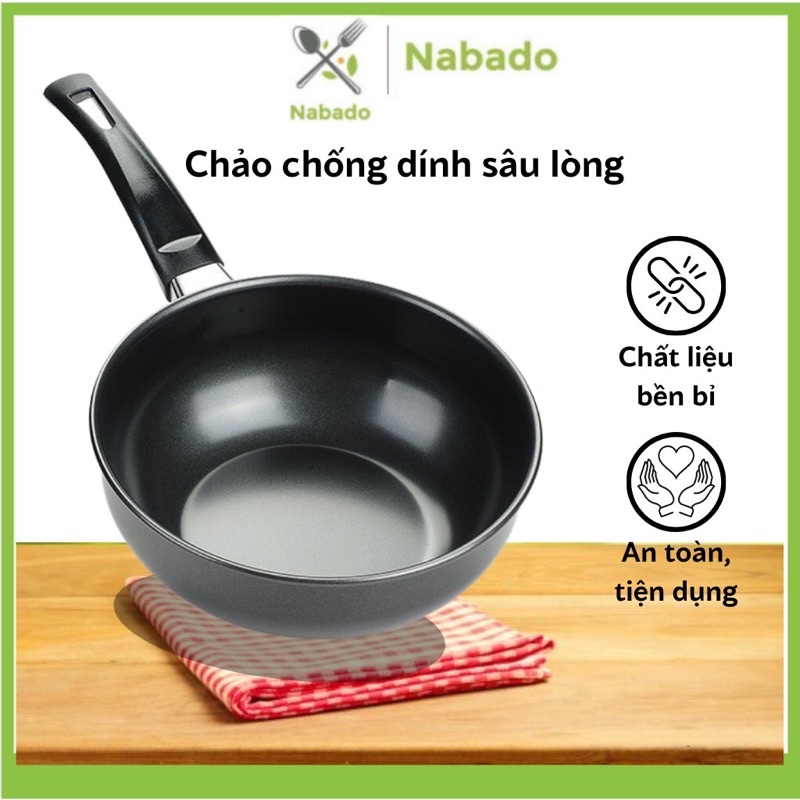 Chảo chống dính sâu lòng mini size 18cm
