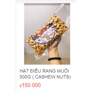 ĐIỀU KHÔNG VỎ LỤA NGUYÊN HẠT 500G (CASHEWS)