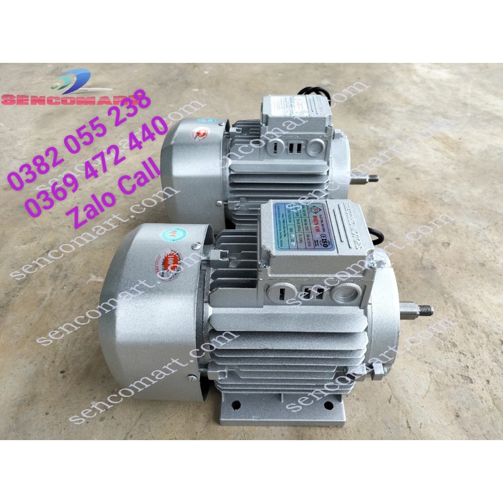 Mô tơ điện 1 pha 220v 1500w  tốc độ 2900v/p, động cơ điện 1 pha khởi động Toàn Phát, đồng Hàn Quốc 100%