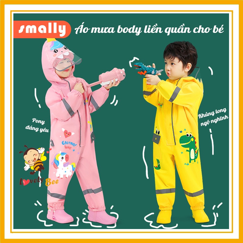 Áo Mưa Body Smally Cao Cấp Cho Bé