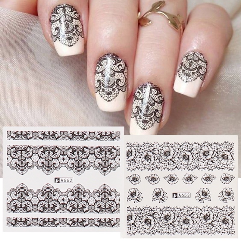 Sticker nước đen trắng, xăm nước sang chảnh
