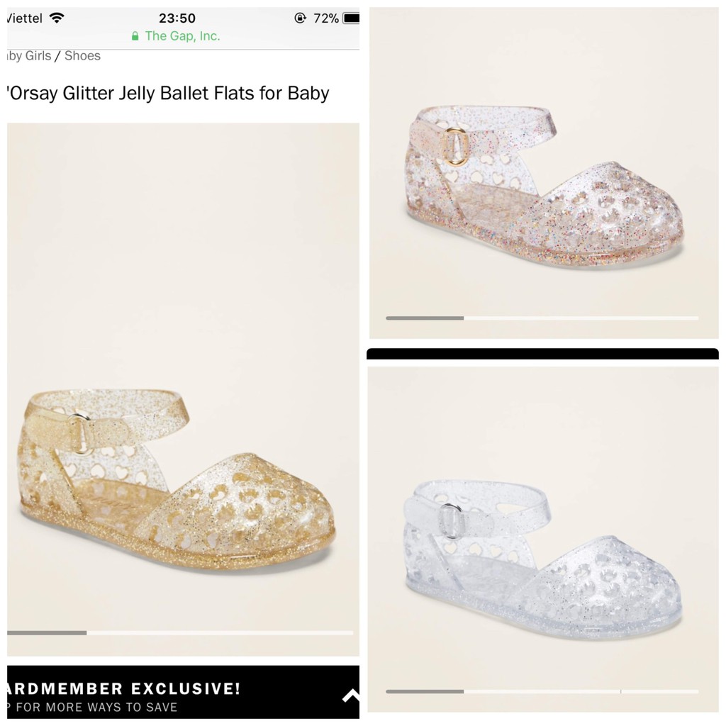 (Auth) Dép nhựa thơm Old Navy (rọ)