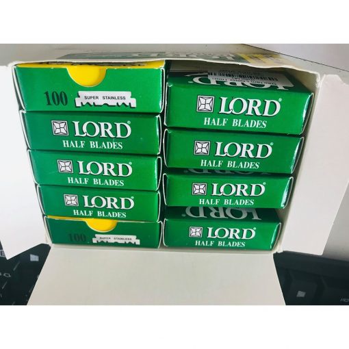 Dao Lam Cạo Râu Lord Nửa Lưỡi Tách Sẵn Hộp 100 Lưỡi