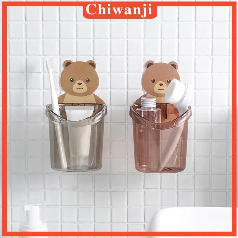 Cốc gấu dán tường đựng bàn chải đánh răng set 3 chiếc/ Giá đỡ bàn chải đánh răng BP