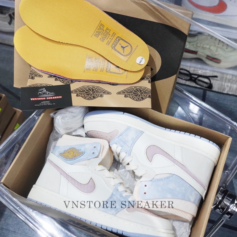 Giày Sneaker Jordan 1 Hight Zom Air CMFT “ Pink Oxfrod/ Celestine Blue” - Bản Best - Vnstoresneaker