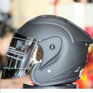Nón bảo hiểm 3/4 Asia M115 đen