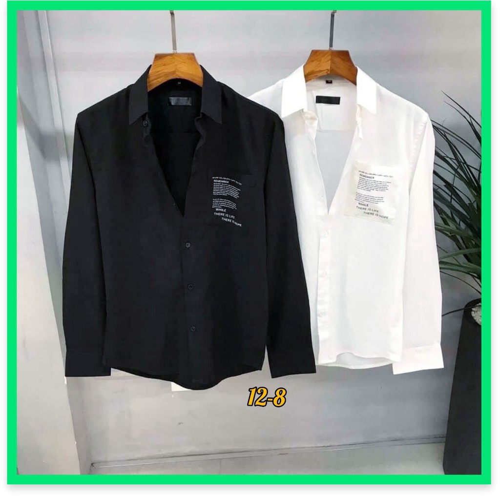 Áo Sơ Mi Nam Soái Ca Vải Chéo Mịn , Thoáng Mát. HP