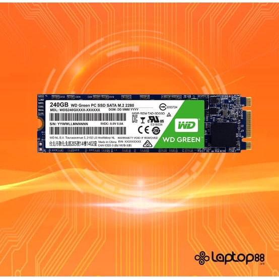 Ổ cứng SSD 2.5 inch / M2 2280 /NVMe PCIe  120GB/ 240GB WD Green - Hàng chính hãng- Bảo hành chính hãng 36 tháng  1 đổi 1