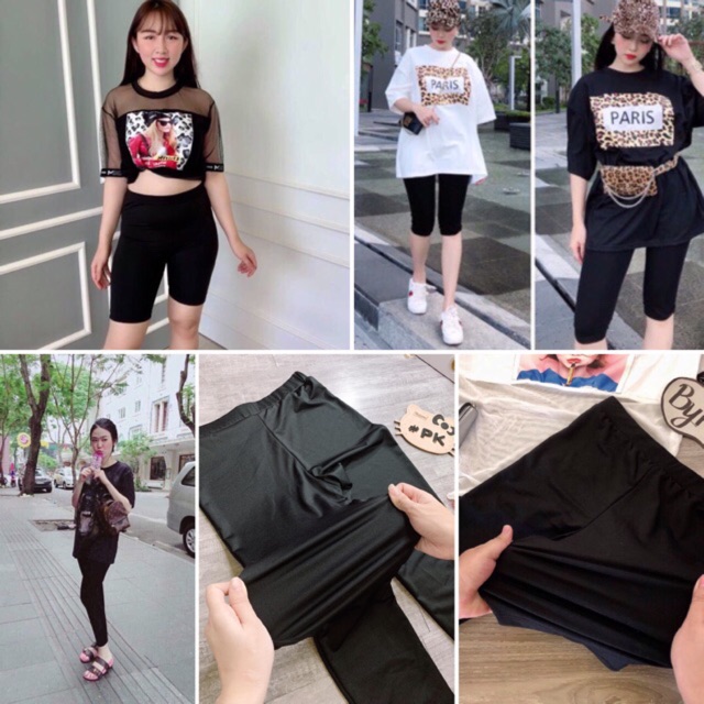 Quần legging trơn siêu co giãn 40-65kg - mịn đẹp - HÌNH THẬT 100%