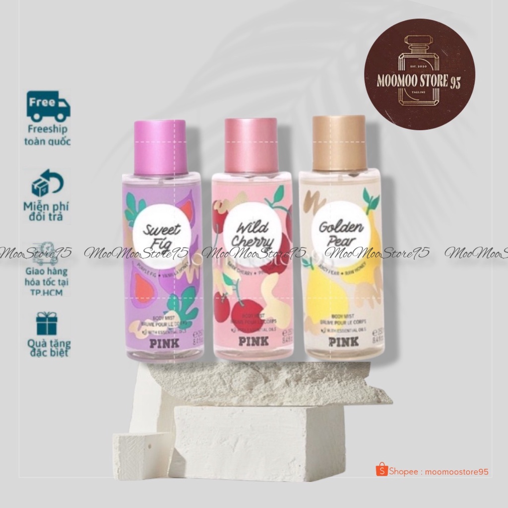 |NEW| [Bill My] Extra Addicting Limited | Xịt thơm Body Mist Victoria’s Secret | Golden Pear | Wild Cherry | Sweet Fig 2