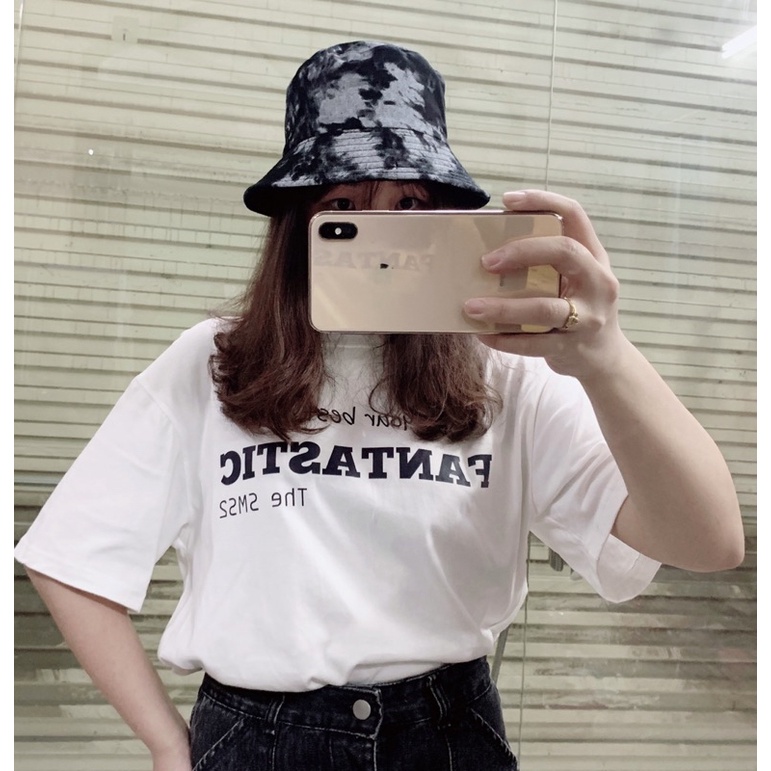 Áo thun nam nữ unisex tay lỡ,cotton cao cấp co dãn 4 chiều, dáng form rộng, hàng thiết kế in chữ FANTASTIC.