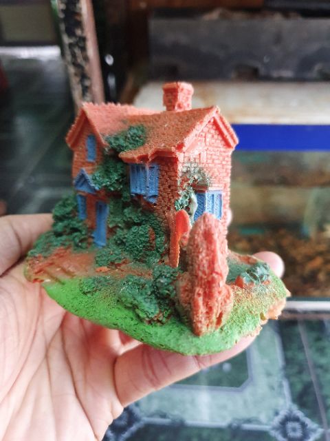 NHÀ TRANG TRÍ HỒ CÁ NON BỘ 10x6x8cm