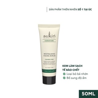 Kem Làm Sạch Tế Bào Chết Da Mặt Sukin Signature Revitalising Facial Scrub 50ml - Hàng Chính Hãng