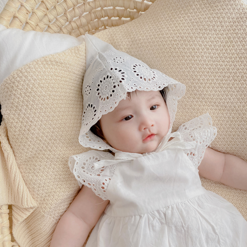 Set đầm yếm tutu kèm nón thời trang mùa hè cho bé gái sơ sinh