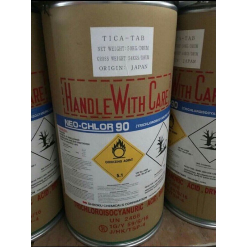 1kg Clorine Nhật Viên 200g Làm Sạch Nước Hồ Bơi