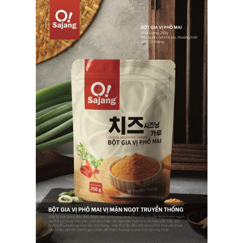 Bột phô mai lắc Hàn Quốc Sajang (250g)