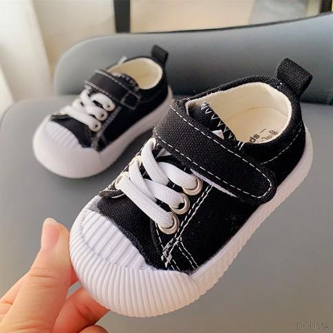 Giày thể thao vải canvas thoáng khí chống trơn trượt tiện lợi cho bé