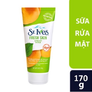Sữa rửa mặt tẩy tế bào chết ST.Ives Blemish Control chiết xuất quả mơ 170gr