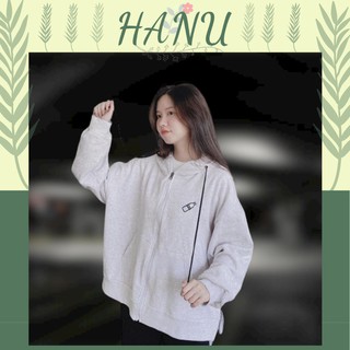 Áo hoodie Unisex MILK xẻ tà, khoác nỉ form rộng kiểu dáng Ulzzang HANU