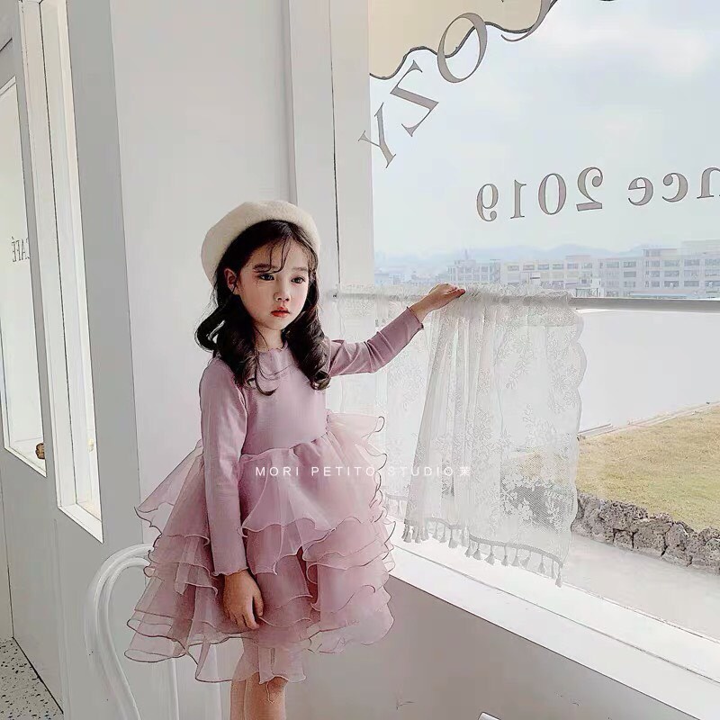 VÁY HỒNG BABY CÔNG CHÚA CHO BG