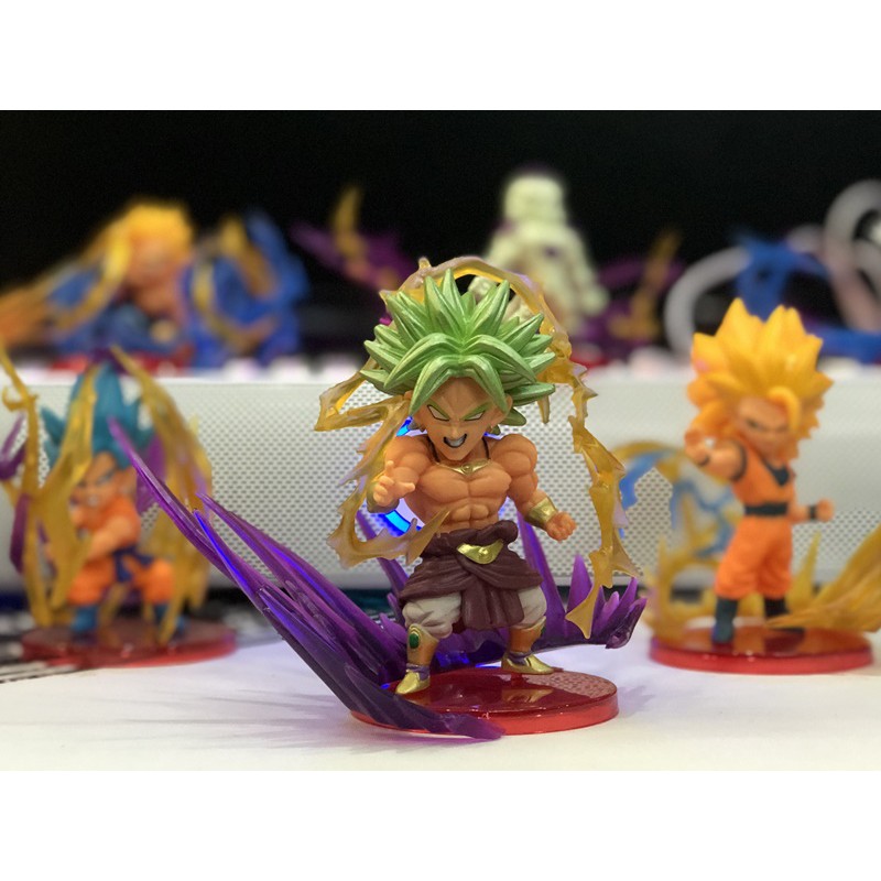 BỘ 9 MÔ HÌNH NHÂN VẬT DRAGONBALL TIA SÉT LUYỆN CHƯỞNG CỰC ẢO CAO 10CM