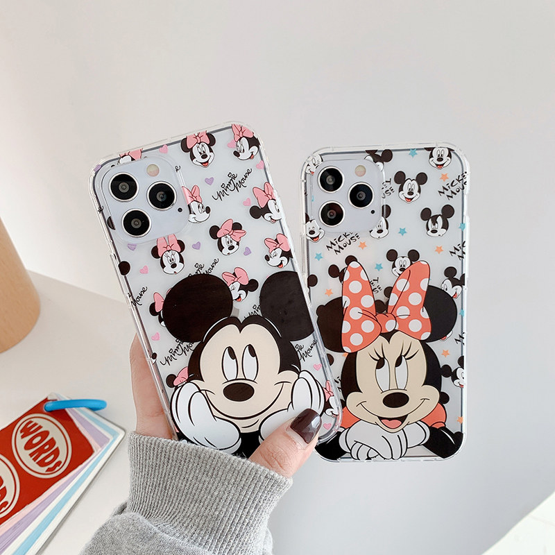 Ốp Điện Thoại In Hình Chuột Mickey Minnie Đáng Yêu Cho Iphone Xs Pro Max Se2 I7 I8 I6