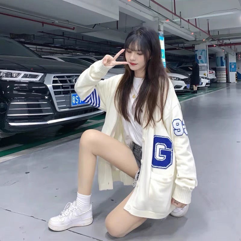 Áo Khoác Cardigan Nỉ Chữ G Siêu Hót M523
