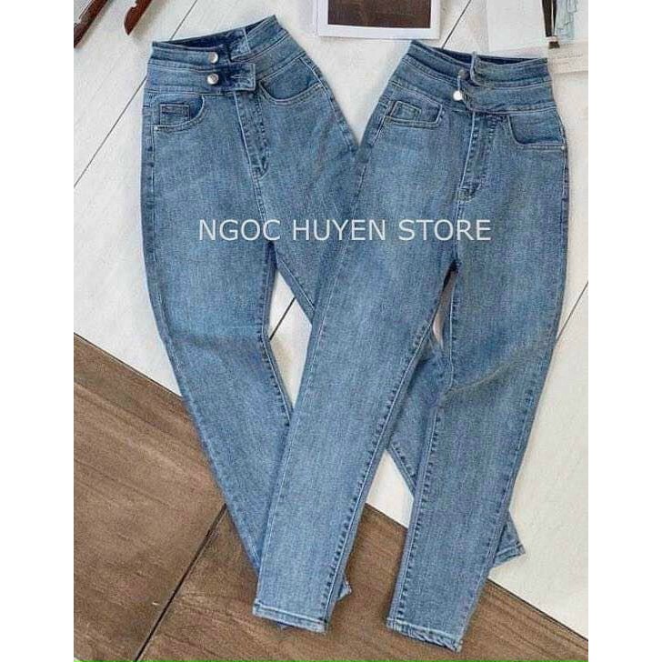 8 MẪU Quần JEAN Nữ Lưng Cao chuần shop VNXK bao đẹp chất lượng ,bó co giãn vải dày mịn( đổi trả nếu không ưng)