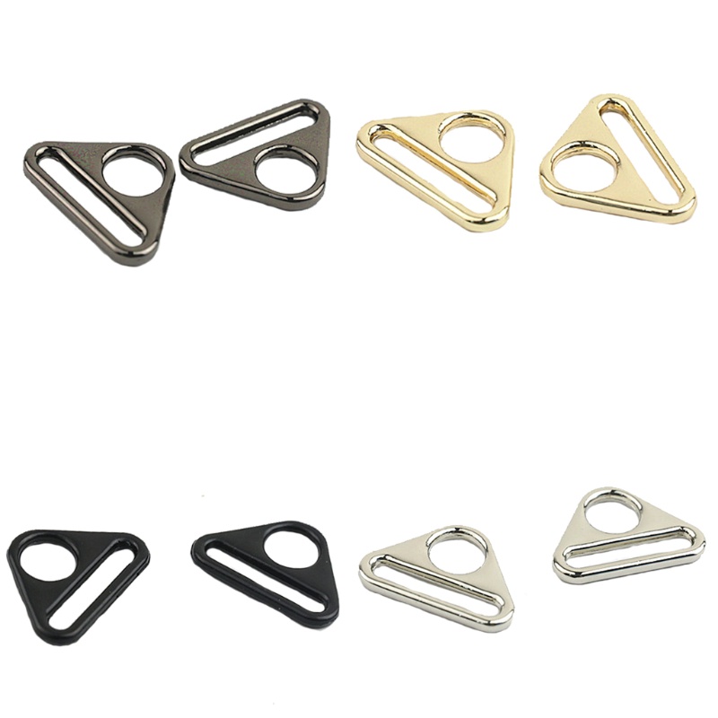 Set 10 Kẹp Kim Loại Hình Tam Giác Điều Chỉnh Được Cho Dây Da / Túi Xách