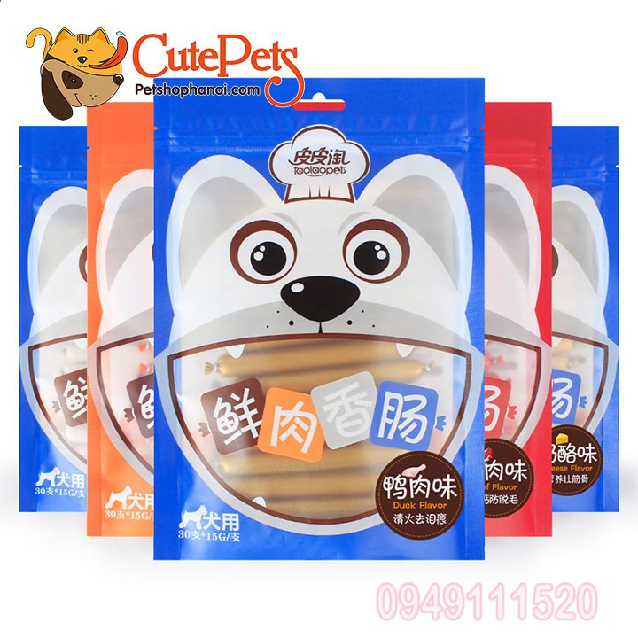 Bánh thưởng cho chó, Xúc xích dinh dưỡng TaoTaoPets bịch 30 cái - Cutepets