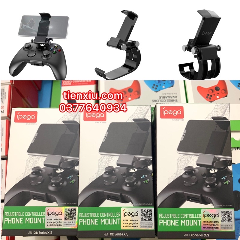 Kẹp tay cầm Xbox One X với điện thoại, giá đỡ tay cầm xboxoneX