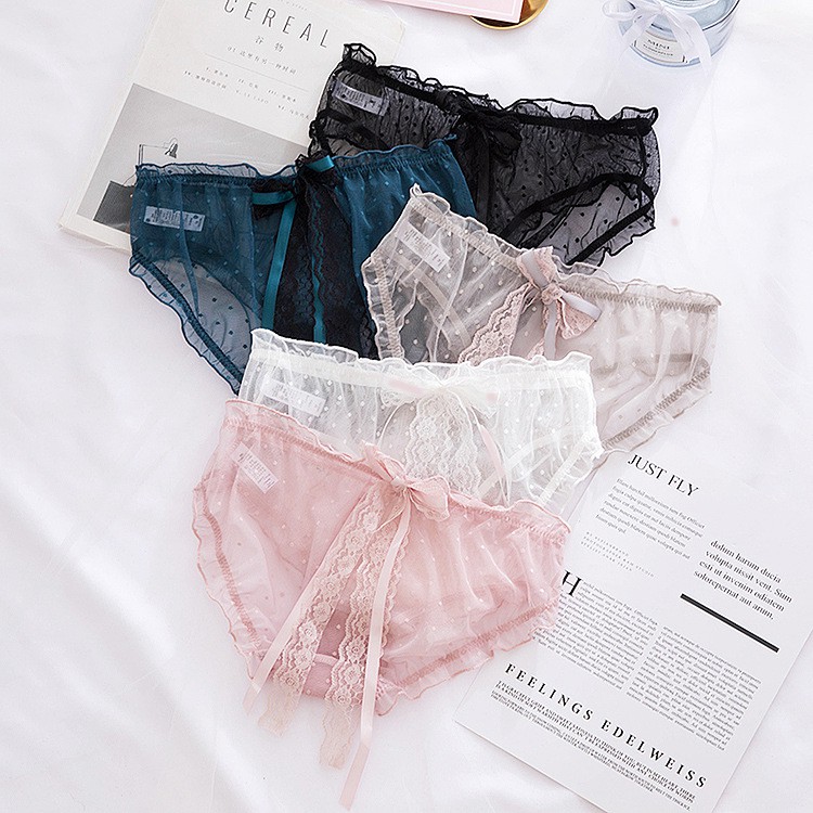 Quần lót ren nữ đính nơ dài cute ❤️ FREESHIP ❤️ Quần chip nữ xinh mộng mơ - Lolie House (Có ảnh thật) | BigBuy360 - bigbuy360.vn