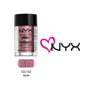Bột nhũ bắt sáng NYX Glitter Brillants - GLI02 Rose