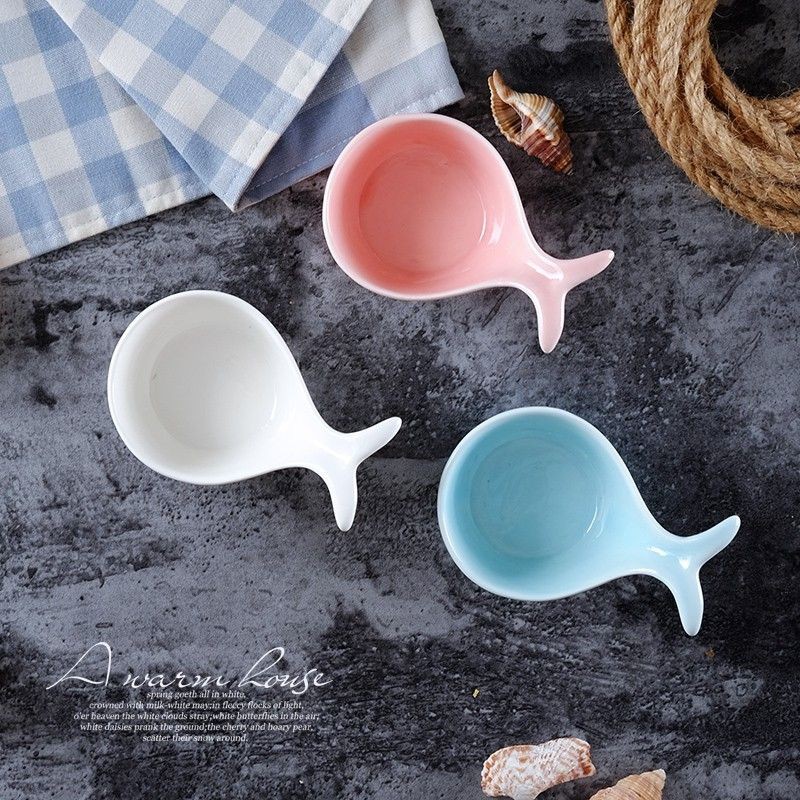 Bát ăn dặm hình cá heo cho bé ăn dặm,decor ngộ nghĩnh
